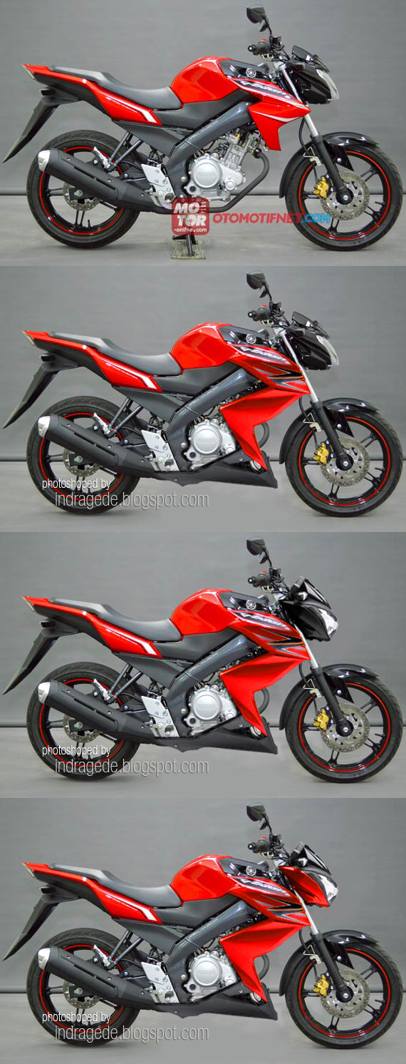 Konsep Modifikasi Yamaha New Vixion Lightning Half Z250 Face