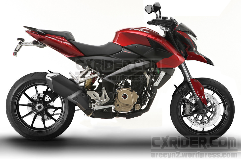 Konsep modifikasi Kawasaki Bajaj Pulsar 200 Ns hypermotard 