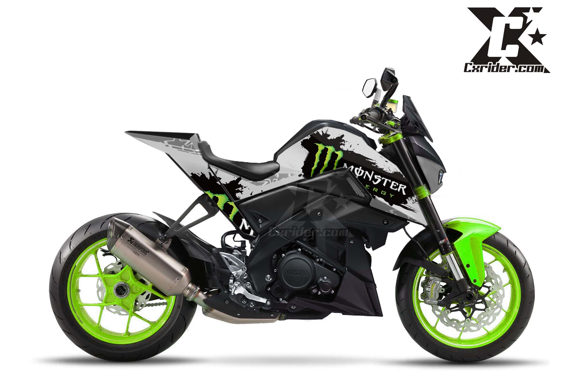 Konsep modifikasi Yamaha MT 15 M-Slaz Monster - cxrider.com