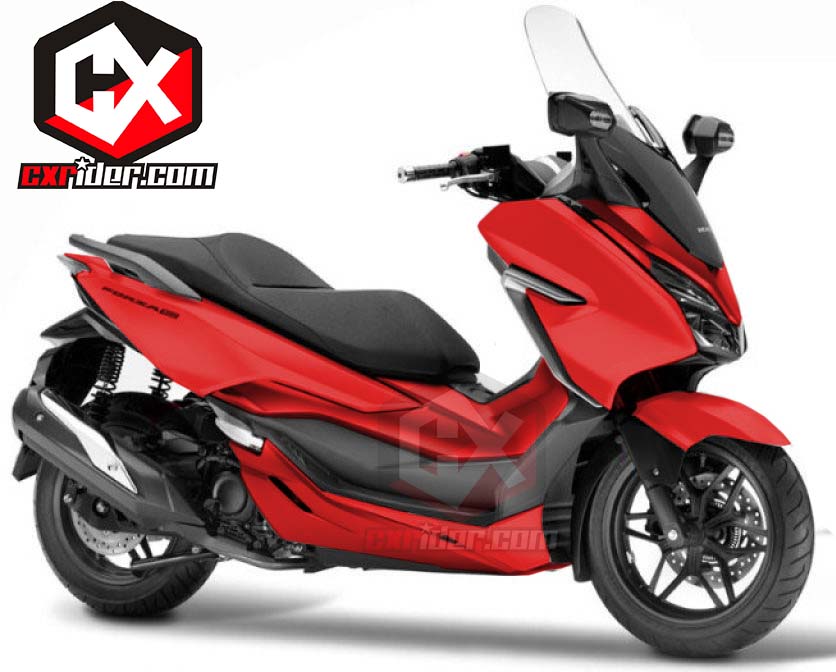 Honda Forza 250 Warna Merah Doff, boleh juga - cxrider.com