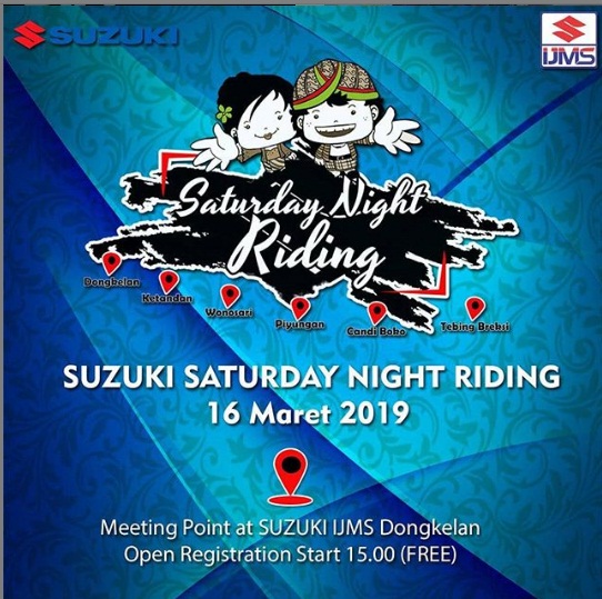 Suzuki Saturday Night Riding Di Yogyakarta Pekan Ini 